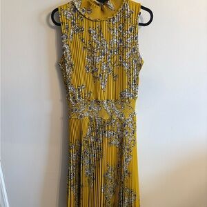 Floral Yellow Sleeveless Nanette Lapore Dress